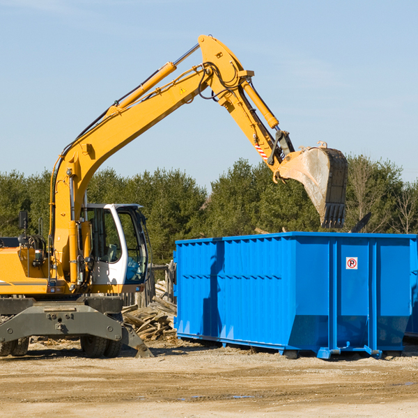 can i choose the location where the residential dumpster will be placed in Wakpala South Dakota